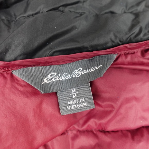Eddie Bauer Jacket Mens Medium Down Puffer Packable Lightweight Winter Coat - Picture 6 of 12